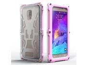New High Quality Waterproof Case Diving Underwater Watertight Cover PC TPU Full Clear Waterproof For Samung NOTE4 Pink