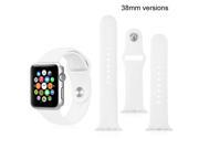 Silicone Strap Bracelet Fitness Sport Band Replacement For Apple Watch 38 mm White