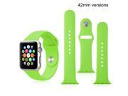 Silicone Strap Bracelet Fitness Sport Band Replacement For Apple Watch 42 mm Green