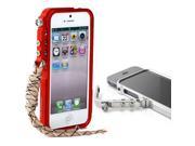 R JUST Aluminum Bumper Case Metal Case For Iphone 5 5s Red