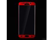Electroplating Tempered Glass Screen Protector for SAMSUNG S6 Edge Smartphone Red