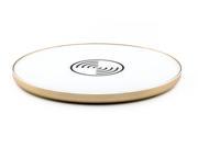 UP5 Portable Round Qi Wireless Charging Transmitter with LED Indicator 5W Gold