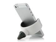Universal 360 Degree Rotation Car Air Vent Holder For Smartphones White