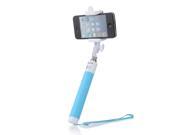 All in one Extendable Bluetooth Monopod One click Photographic Selfie Stick Blue