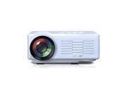 Uhappy U35 Office and Home Use 640*480 Resolution 16770k Color Portable LED Mini Projector White