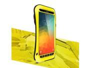 Original Curve Shape Love Mei Waterproof Metal Aluminum Case For Samsung Galaxy Note 5 Yellow