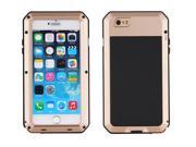 NEW Shockproof Dustproof Gorilla Glass Aluminum Case Cover with Touch ID Recognition Function for Iphone 6 Plus Golden