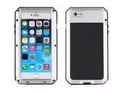 NEW Shockproof Dustproof Gorilla Glass Aluminum Case Cover with Touch ID Recognition Function for Iphone 6 Silver