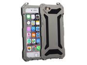 S.CENG NEW Shockproof Dustproof Waterproof Aluminum Alloy Metal Gorilla Glass Cover Case Supports Touch ID For Apple iPhone 6 6s 4.7 inch Gray