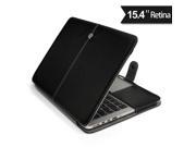 Luxury PU Leather Case Cover For MacBook Pro With Retina Display 15 inch Black