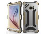 R just NEW Gundam Series Case Shockproof Shell Heavy Duty Metal Cover for Samsung Galaxy S6 Edge Golden