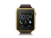 SOSOON X86 Smart Watch Phone 1.54 Touch Screen Bluetooth Camera Pedometer Gold Brown