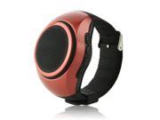 B20 Sports Music Player Watch Style Wireless Bluetooth Speaker Anti lost Wine Red
