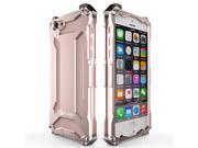 R just NEW Gundam Style Mobile Phone Protection Shell Metal Case Shock Proof Outdoors Climbing Running Cover For Iphone6 Plus 6s Plus Rose gold