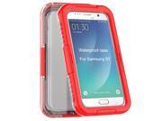 2016 Ultra Thin NEW IP68 Waterproof Protective Case Underwater Snow Resistant Dustproof Shockproof Fully Sealed Phone Shell For Samsung Galaxy S7 Red