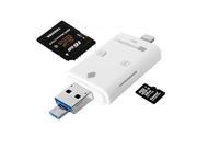 NEW Memory Card Reader Lightning iFlash Drive USB SDHC Micro SD OTG Card Adapter for iPhone 6s 6s plus 6 6 plus 5s iPad Samsung Android PC Tablet