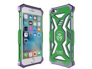 R just New Ultra thin Luxury Aluminum Metal Super Hero Back Case Cover Metal Bumper for Apple iphone 6S 6 4.7 Green purple