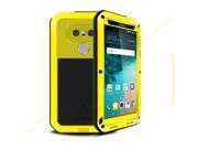 Love Mei Shockproof Waterproof Metal Aluminum Case For LG G5 Yellow
