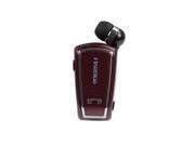 F V3 Bluetooth Wireless Headset Stereo Sport Retractable Earphone With Clip for iPhone Samsung Red