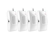 315Mhz Wireless PIR Sensor Motion Detector For Wireless GSM PSTN Auto Dial Home Security Alarm System 4 pcs