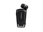 F V3 Bluetooth Wireless Headset Stereo Sport Retractable Earphone With Clip for iPhone Samsung Black