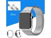 1 1 Original Stainless Steel Butterfly Lock Link Bracelet Watch Band for Apple Watch 42 mm Silver