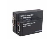New Video VGA UTP 1x1 Splitter Extender with Audio Cat5 6 to 300M