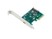 PCI E to USB 3.1 Type C Adapter Card Green Black