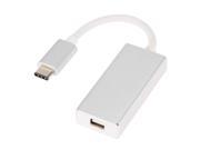 USB 3.1 Type C to Mini DisplayPort MDP Mini DP 1080p HDTV Hub Adapter Data Cable for New MacBook 12 Google Chromebook Pixel