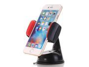 Universal Air Press Car Holder Kit with Suction Cup for Smartphones Red
