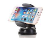 Universal Air Vent Car Holder Kit with Suction Cup for Smartphones Black
