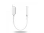 iPhone 7 7 Plus Lightning to 3.5mm AUX Cable Adapter Headphone Adapter Connector White