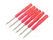 WEITUS T5 Small Torx Screwdrivers Set - Red + Silver (6PCS) WEITUS T5 Small Torx Screwdrivers Set - Red + Silver (6PCS)