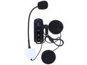1000M BT Interphone Waterproof Motorcycle Helmet Bluetooth Headset Intercom with FM Radio Stereo Music