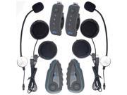 2 pcs V8 Motorcycle Helmet Bluetooth Intercom Helmet Headset Headphone 5 Riders Interphones FM Radio NFC Remote Control