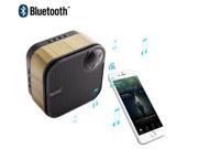 1LN98 Wireless Bluetooth Speaker Subwoofer Mini Wooden TF Card Play Wooden