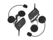 1 Pair V6 Bluetooth Intercom BT Multi Interphone Motorcycle Wireless Headphones Accessories 1200M Helmet Headset 6 Riders