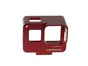 Aluminium Alloy Metal Protective Frame with UV Protective Filter for GoPro 5 Red