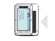 Love Mei Shockproof Waterproof Metal Aluminum Case For Sony Xperia X Compact White