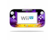 MightySkins Protective Vinyl Skin Decal Cover for Nintendo Wii U GamePad Controller Sticker Skins Purple Flower