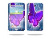 Mightyskins Protective Skin Decal Cover for Samsung Galaxy Tab 3 7.0 Tablet T210 wrap sticker skins Violet Butterfly