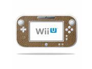 Mightyskins Protective Vinyl Skin Decal Cover for Nintendo Wii U GamePad Controller wrap sticker skins Sandalwood Leather