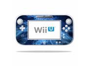 Mightyskins Protective Vinyl Skin Decal Cover for Nintendo Wii U GamePad Controller wrap sticker skins Blue Mystic Flames