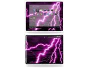 Mightyskins Protective Skin Decal Cover for Coby Kyros MID9742 9.7 inch Tablet wrap sticker skins Purple Lightning