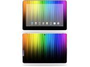 Mightyskins Protective Skin Decal Cover for Asus Transformer Infinity TF700 Tablet with 10.1 screen wrap sticker skins Rainbow Streaks