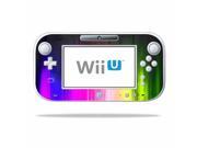 Mightyskins Protective Vinyl Skin Decal Cover for Nintendo Wii U GamePad Controller wrap sticker skins Rainbow Wood