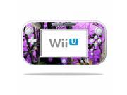 Mightyskins Protective Vinyl Skin Decal Cover for Nintendo Wii U GamePad Controller wrap sticker skins Purple Tree Camo