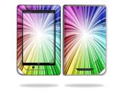 Mightyskins Protective Vinyl Skin Decal Cover for Barnes Noble Nook Tablet eReader wrap sticker skins Rainbow Exp
