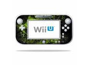 Mightyskins Protective Vinyl Skin Decal Cover for Nintendo Wii U GamePad Controller wrap sticker skins Green Distortion