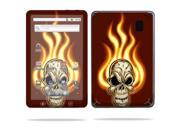 Mightyskins Protective Vinyl Skin Decal Cover for Coby Kyros MID7012 Tablet wrap sticker skins Burning Skull